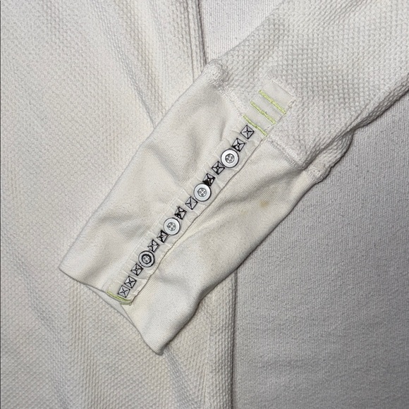 Free People Thermal Moto White Long Sleeve Top - Picture 3 of 3
